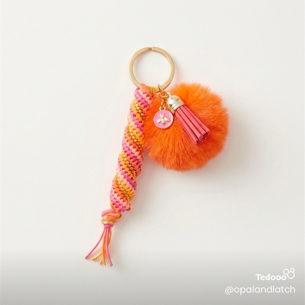 Sunset Candy Swirl Keychain - Picture 2 of 3